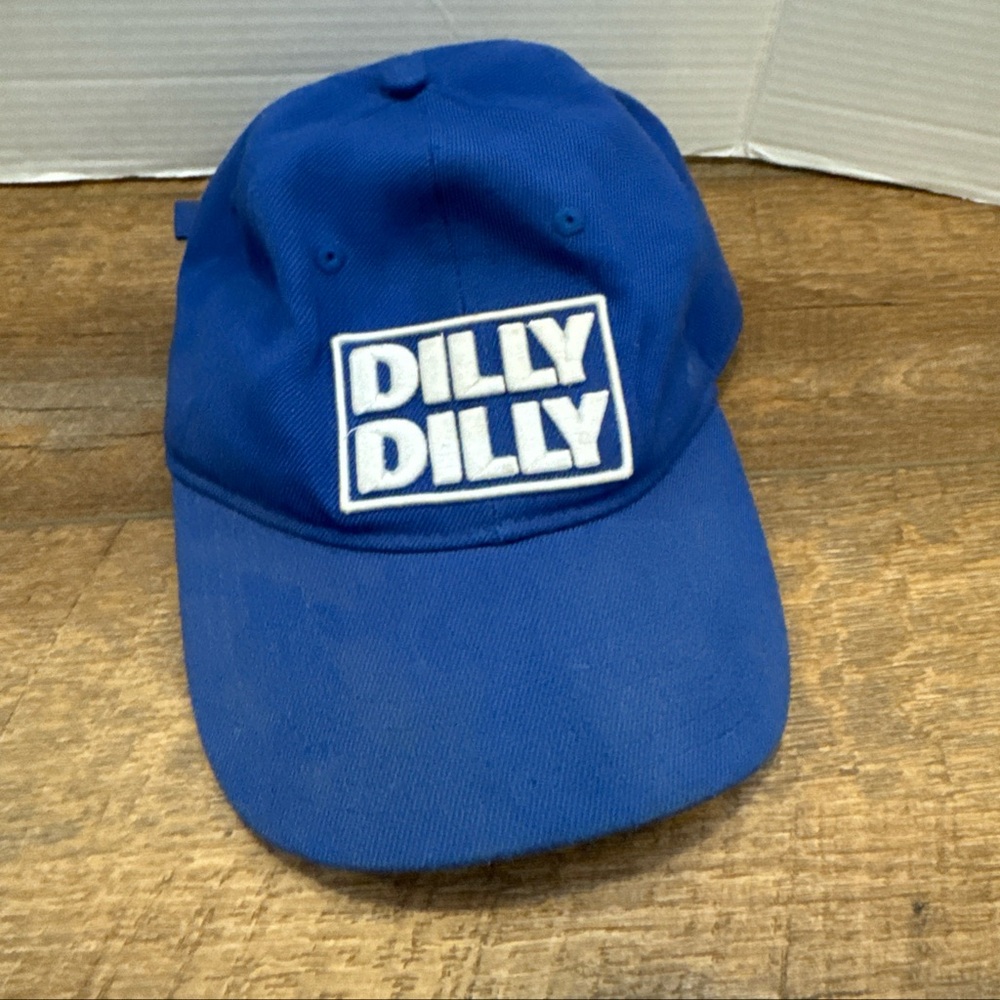 Dilly Dilly Bud Light Blue White Embroidered Hat Cap Adjustable